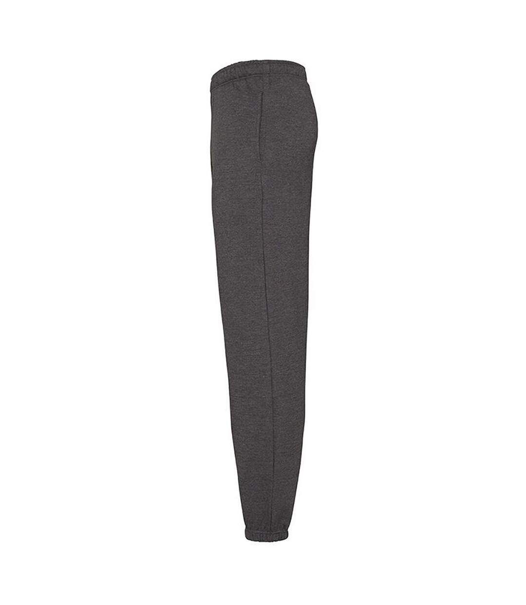 College Cuffed Sweatpants / Jogging Bottoms Charcoal Awdis-3
