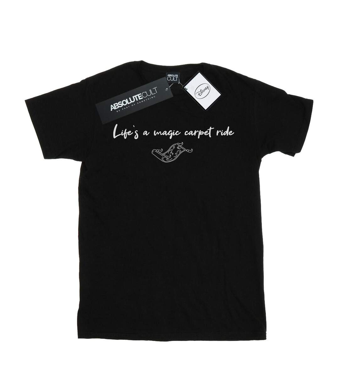Disney - T-shirt ALADDIN LIFE'S A MAGIC CARPET RIDE - Femme (Noir) - UTBI17338-1