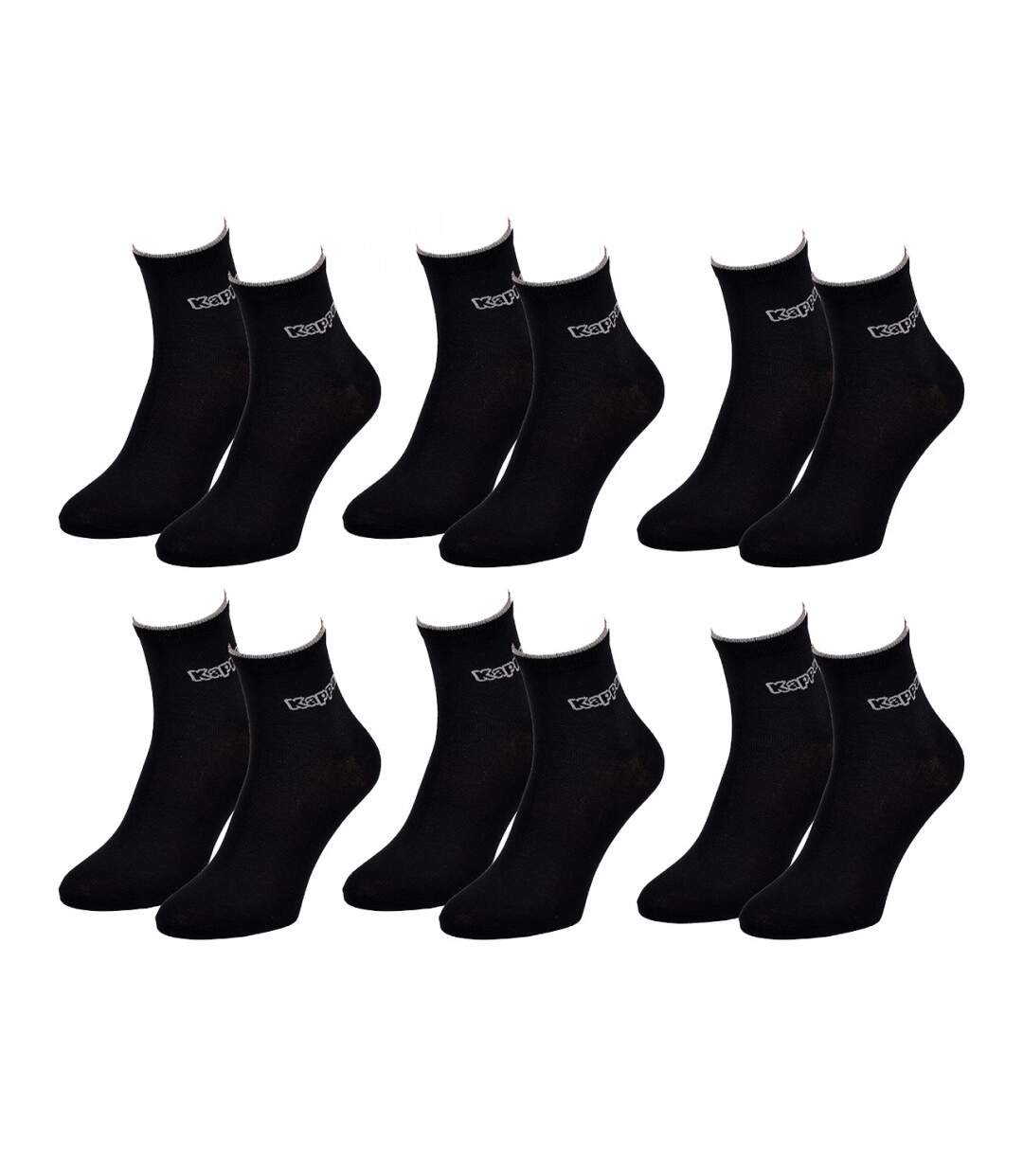 Chaussettes Homme QUARTER KAPPA - Pack de 6-2
