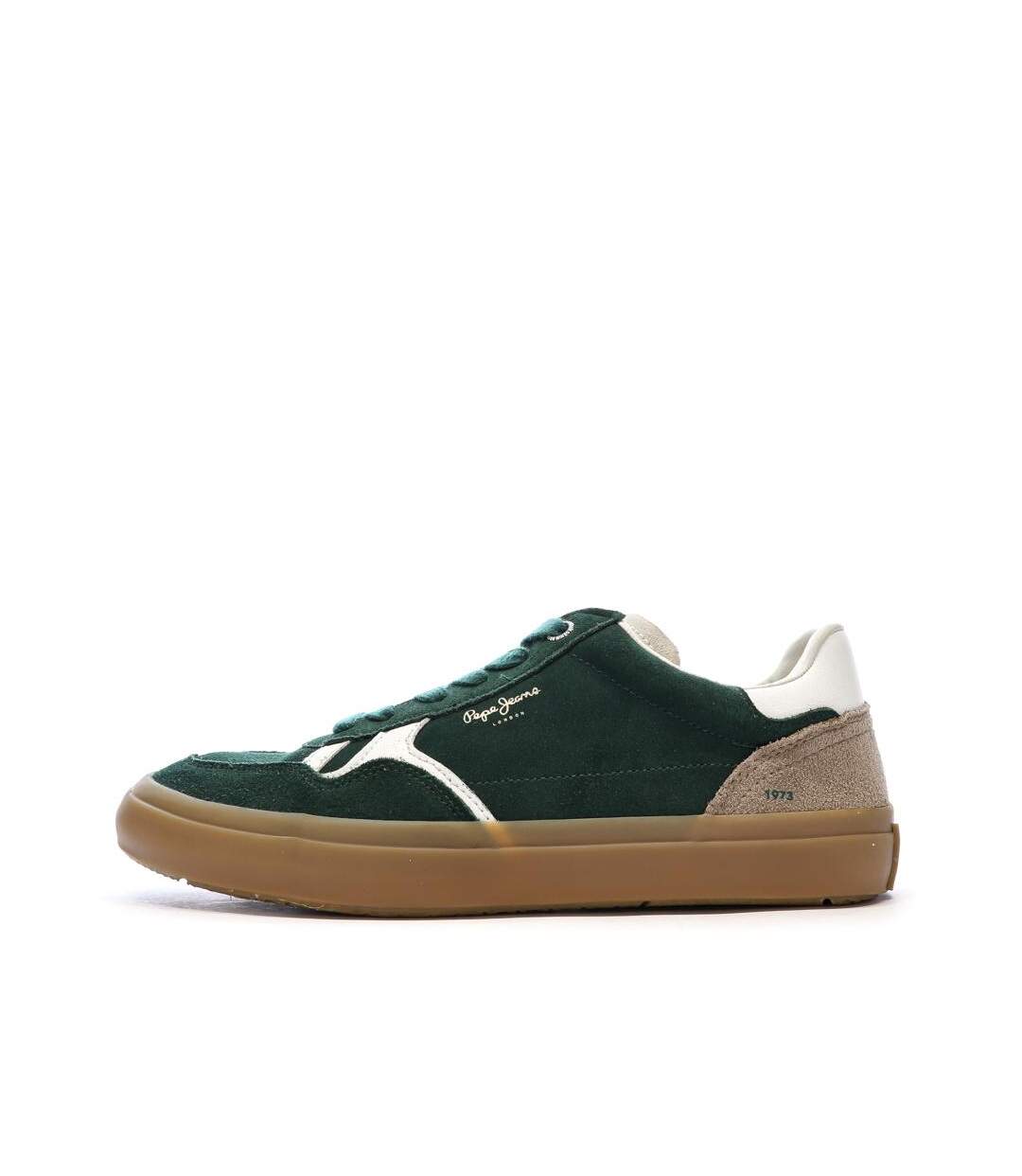 Basket vertes homme pepe jeans travis free-1