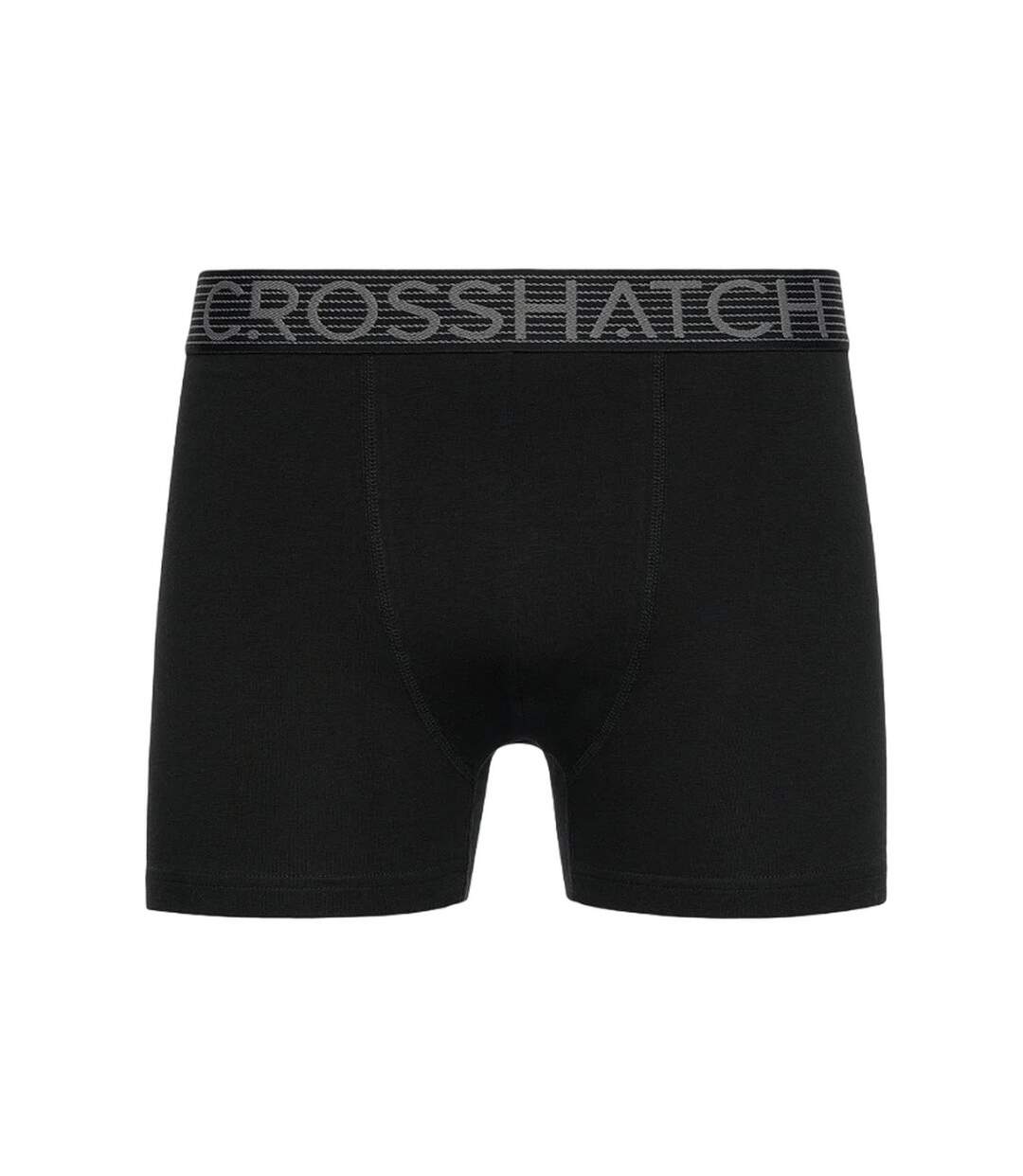 Boxers buzzard homme noir / gris Crosshatch-3