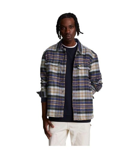 Surchemise Style À Carreaux Homme Bleu Marine Lyle & Scott