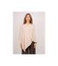 Pull poncho asymétrique maille fine KUVENE - Dona X Lisa-1