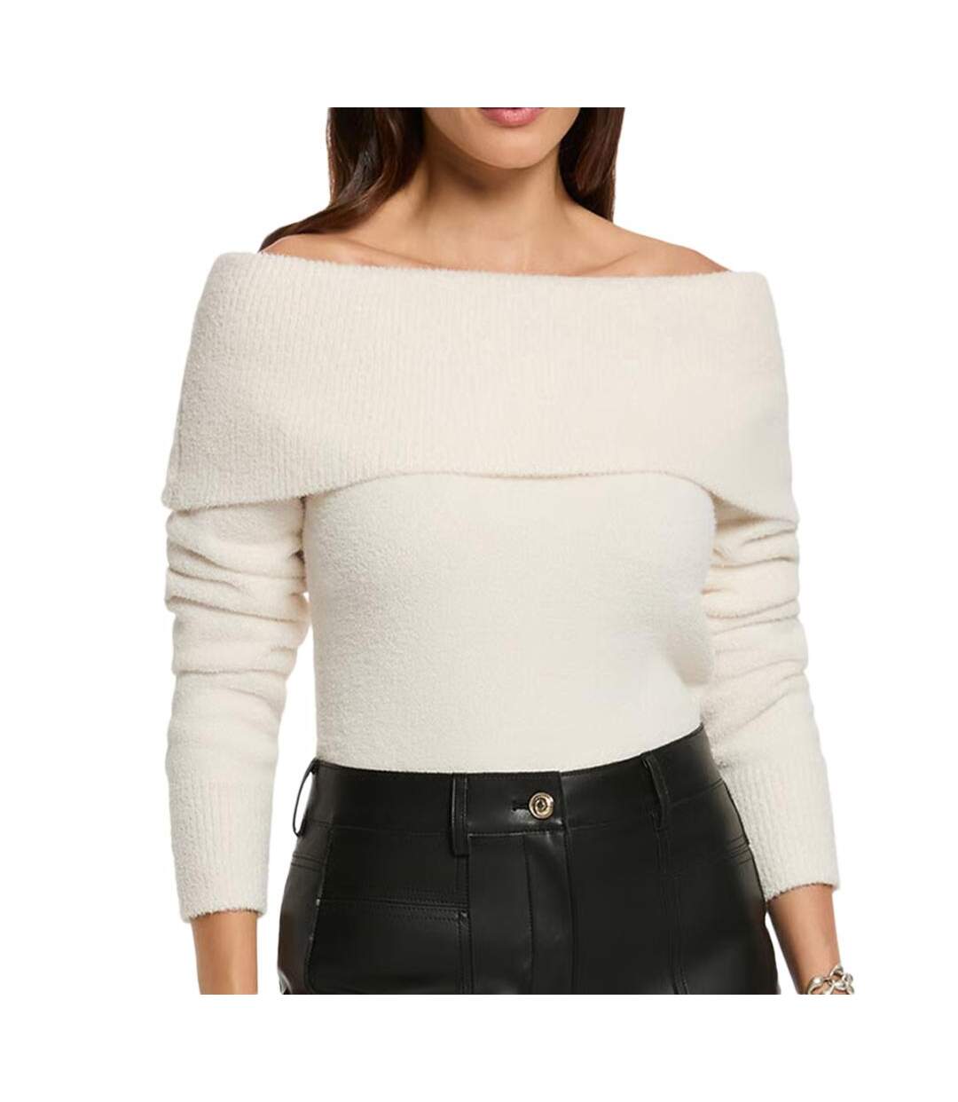 Pull ecru femme morgan bogo-1