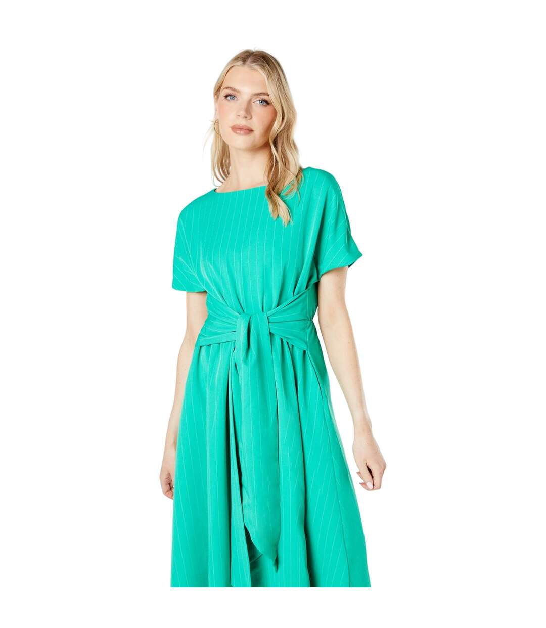 Robe mi-longue femme vert Principles-4