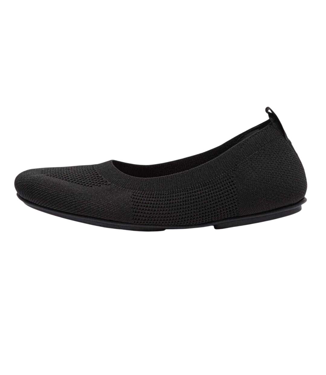 Womens/ladies Allegro Ballet Flats Black Fit Flop-3