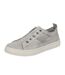 Womens/ladies Hangout Flat Trainers Washed Grey Blowfish Malibu-4