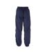 Mens Cuffed Ankle Jogging Bottoms Navy White Canterbury-2