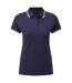 Polo manches courtes femme bleu marine / blanc Asquith & Fox-1