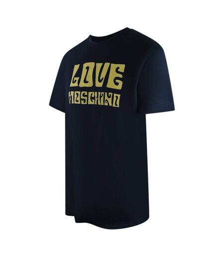 T-shirt Groovy Homme Bleu Marine Foncé Love Moschino