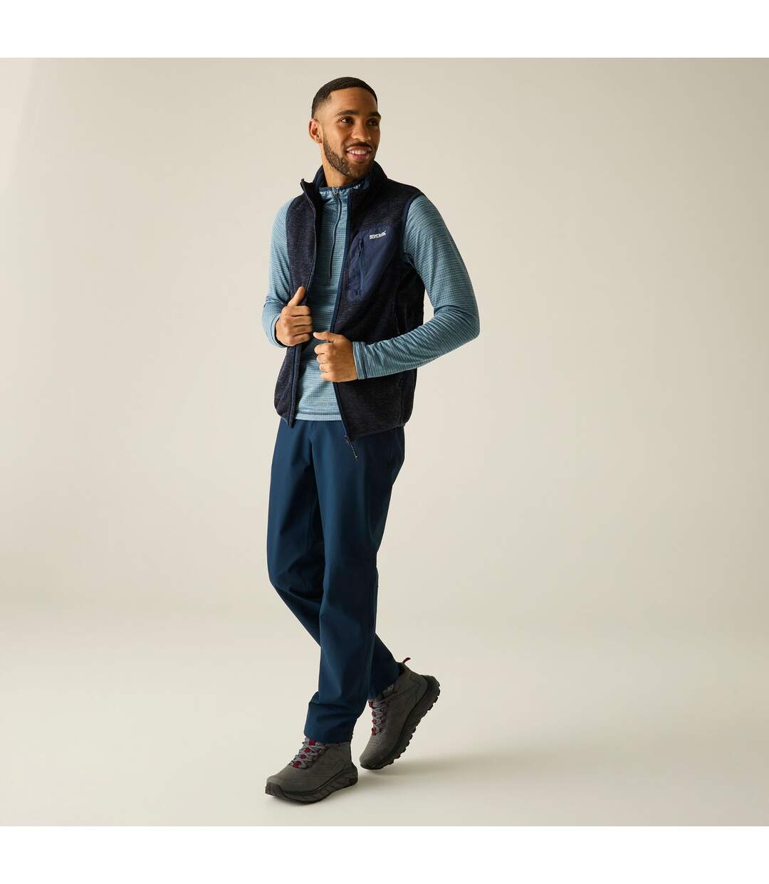 Mens Newhill Fleece Body Warmer Navy Regatta-1