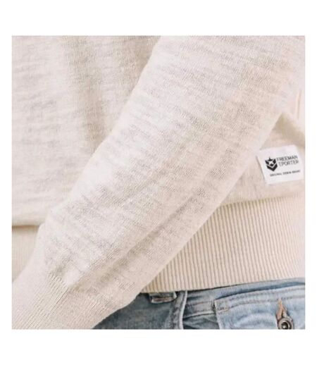 Pull beige homme solino sluby