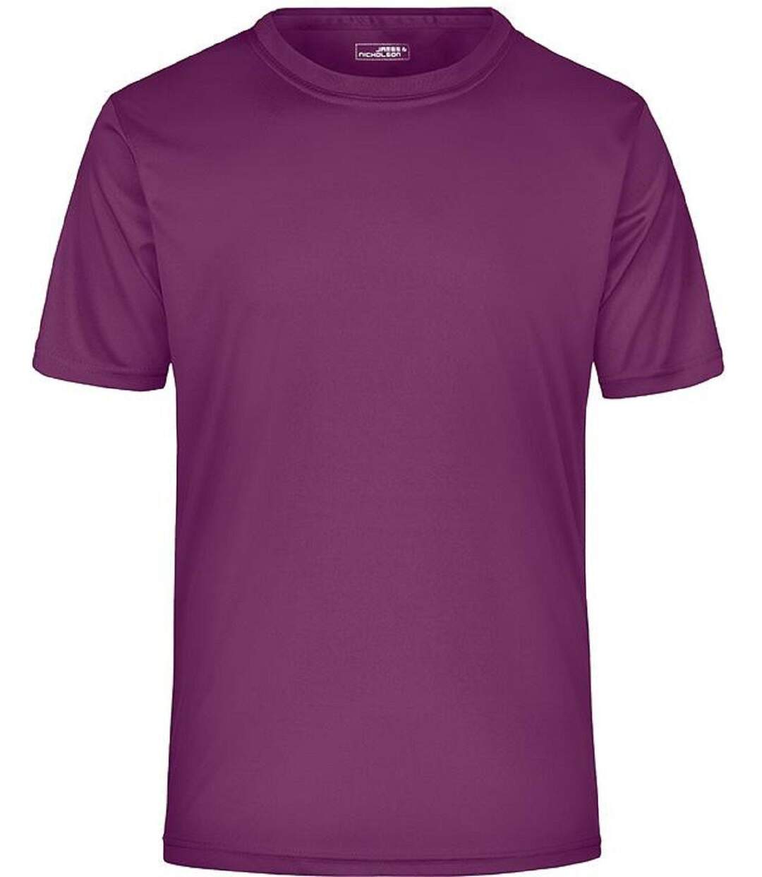 t-shirt respirant JN358 - violet pourpre - col rond - Homme