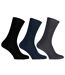 Simply Essentials Mens Plain Egyptian Cotton Socks (Pack Of 3) (Shades of Blue) - UTUT1579