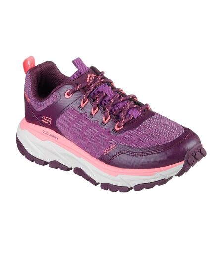 Womens/ladies d´lux journey marigold trainers raspberry Skechers