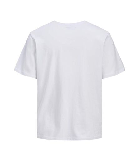 T-Shirt blanc/bleu homme jack & jones larri