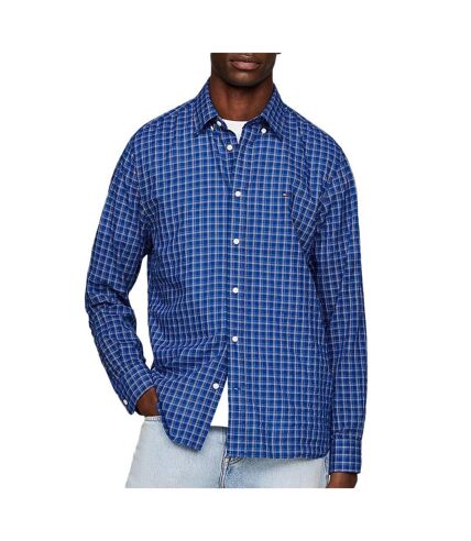 Chemise à Carreaux Bleu Homme Tommy Hilfiger Check MW0MW34656 - L