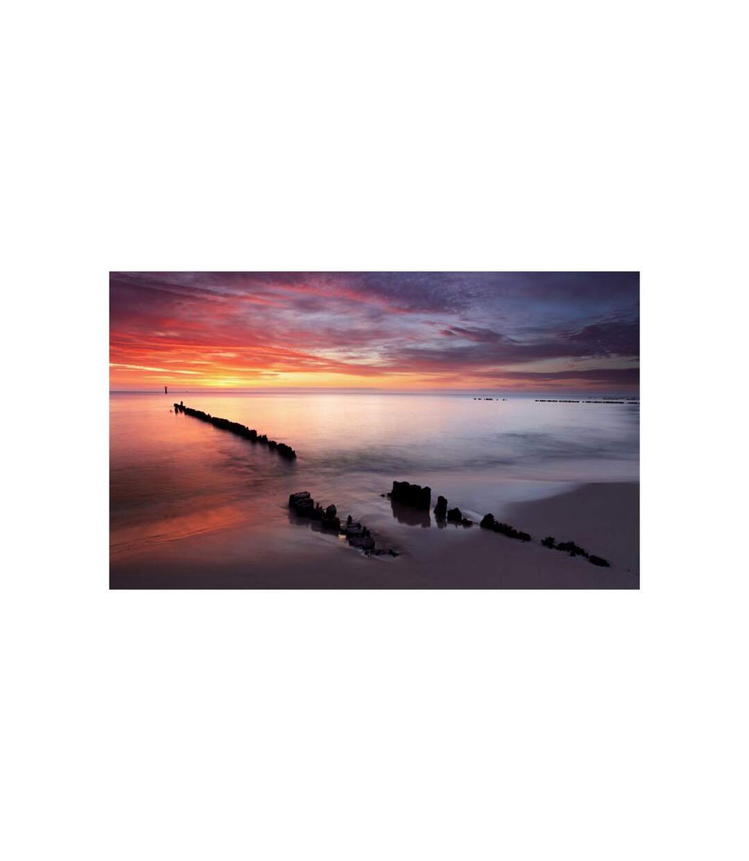 Papier Peint Lever du Soleil sur la Mer Baltique II 450x270cm-2