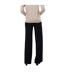 Womens/ladies Berlin Plain Relaxed Fit Trousers Black Vero Moda-3
