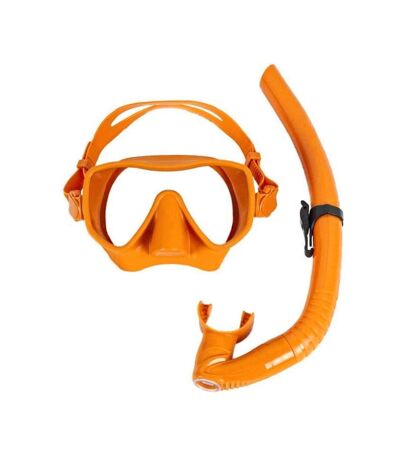 Kit masque + tuba orange adulte beuchat 209409 - taille unique