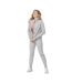 Womens/ladies H4l22 Bld351 Full Zip Sweatshirt Light Grey Melange 4F-1