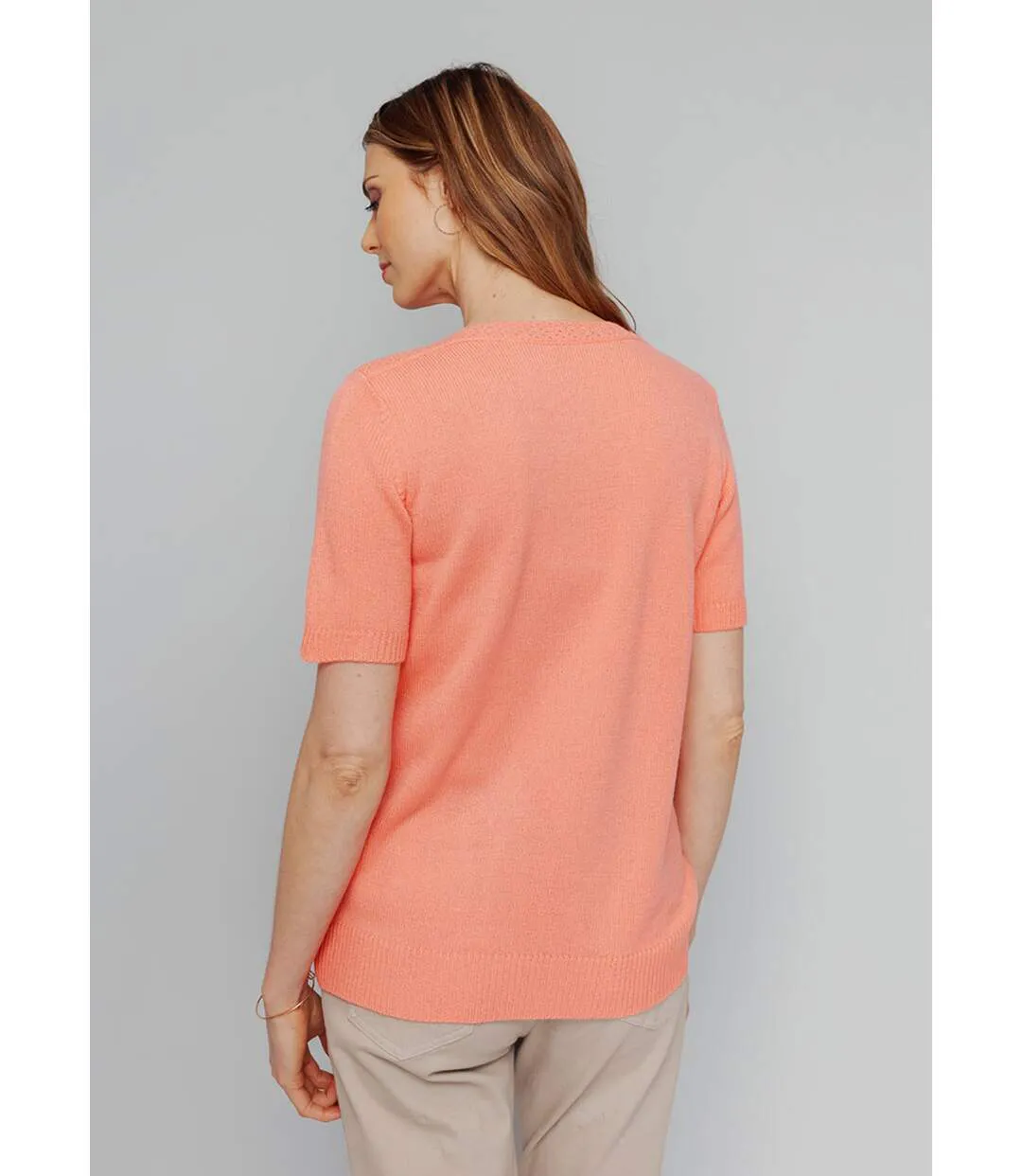 Pull manches courtes avec strass-2