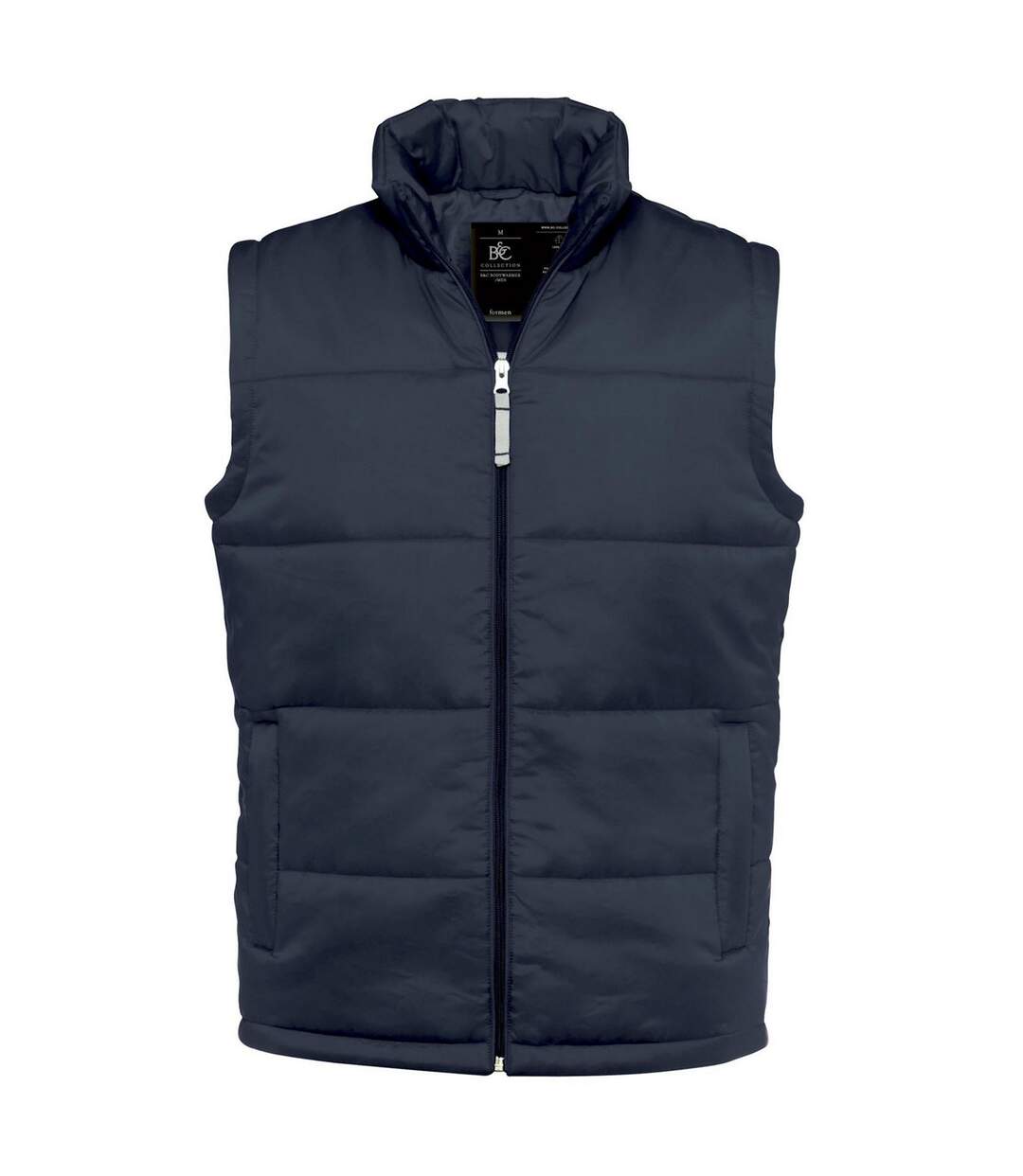 Veste Sans Manches Motif/style Uni Homme Bleu Marine B&C-1