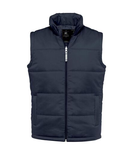 Veste Sans Manches Motif/style Uni Homme Bleu Marine B&C