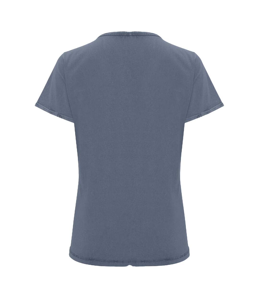 Womens/ladies Husky T-shirt Denim Blue Roly-2