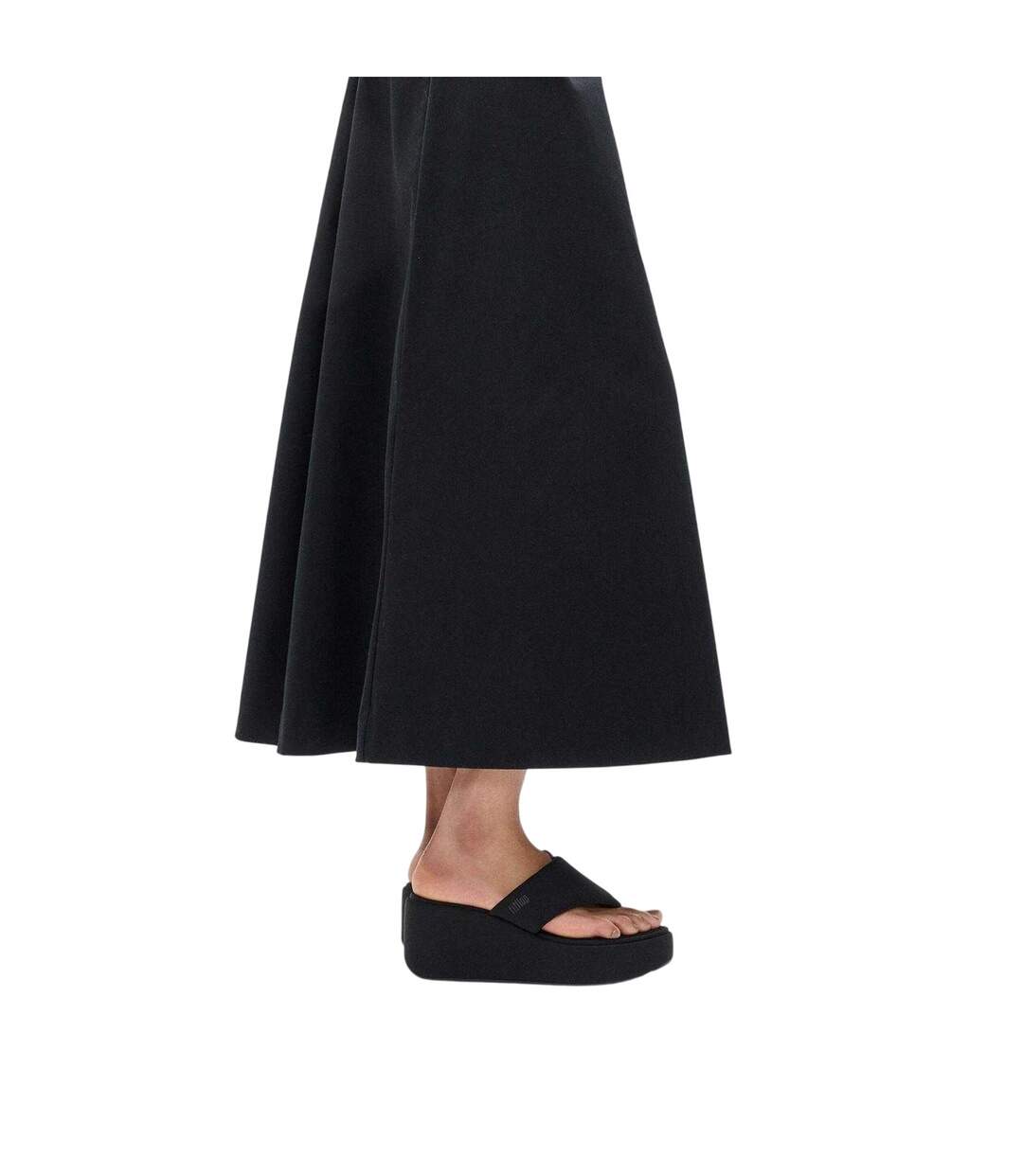 Sandales À Talons Compensés Femme Tout Noir Fit Flop-1