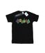 Disney Femme/Ladies Mickey Mouse Fruit Blocks Cotton Boyfriend T-Shirt (Noir) - UTBI37046-1