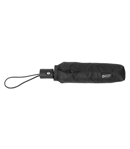 Rpet aware folding umbrella one size black Swiss Peak