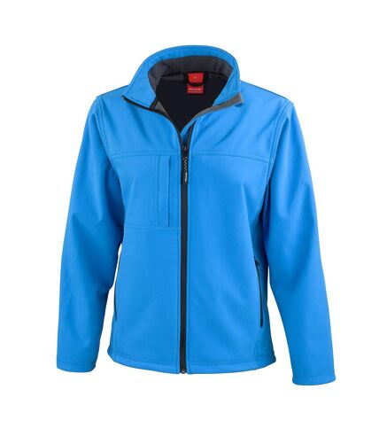 Womens/ladies classic soft shell jacket azure Result