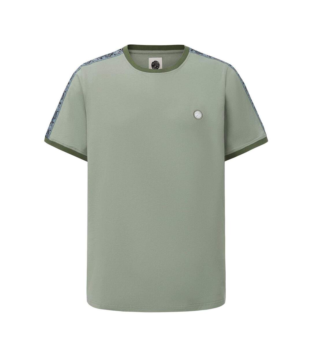 T-shirt Motif/style Cachemire Homme Vert Clair Pretty Green-1