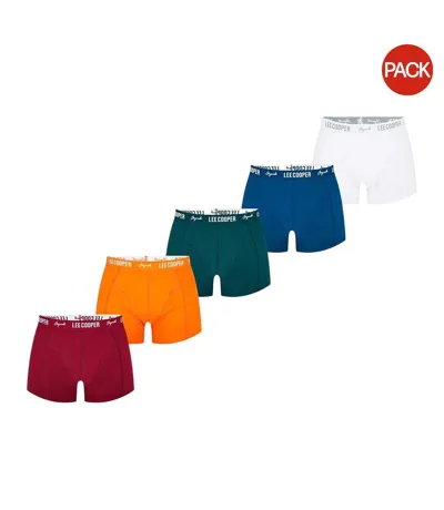 Lot De 5  Boxers Cooper Essential Homme Vif Lee Cooper