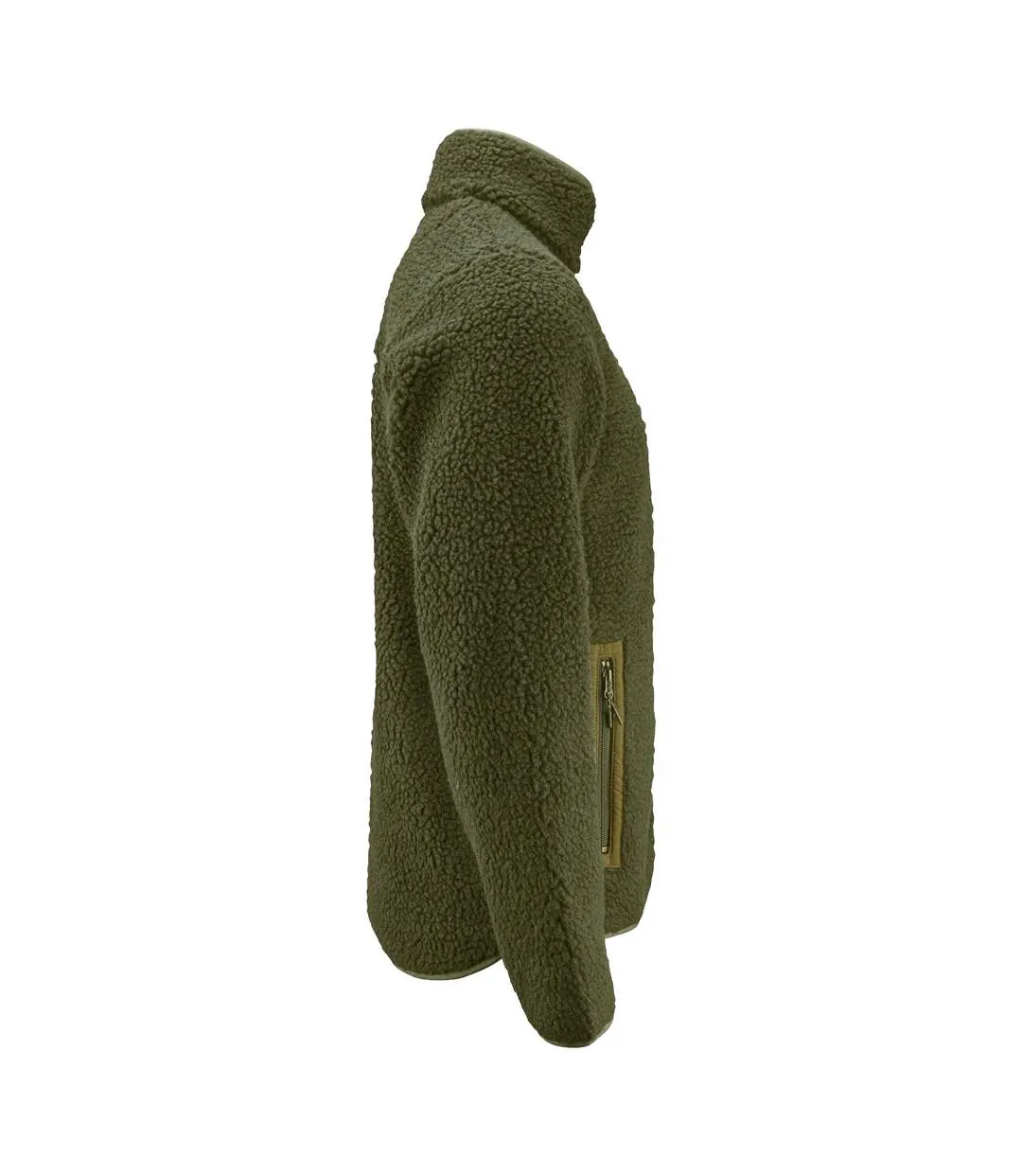 Veste Polaire Kingsley Homme Vert Kaki Foncé James Harvest-4