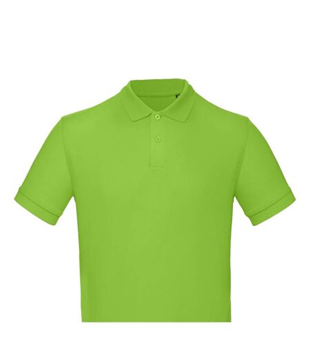 Mens polo shirt lime B&C