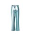 Womens/ladies Lupe Metallic Trousers Blue Metallic AmyLynn-2