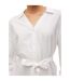 Robe Chemisier Mi-longue Linn Femme Blanc Neige Vero Moda-4