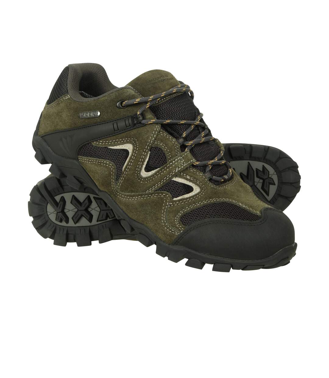 Chaussures de marche curlews homme kaki Mountain Warehouse-1