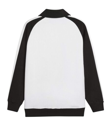 Mens T7 Tracksuit Top White Black Puma