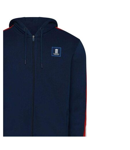 Mens England Cricket Full Zip Hoodie Navy Peony Castore