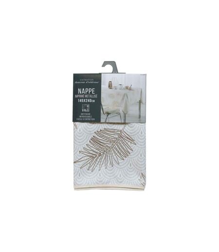 Nappe Imprimée Métallisé Sunny Gold 145x240cm Or