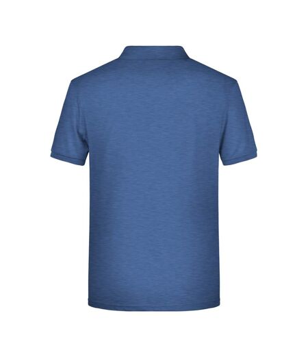 Polo Basic Homme Denim Clair Chiné James And Nicholson