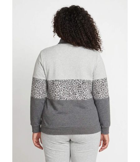 Veste détente zippée molleton col montant