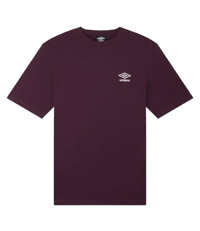Umbro Mens Core Small Logo T-Shirt (Potent Purple/Nimbus Cloud) - UTUO1646