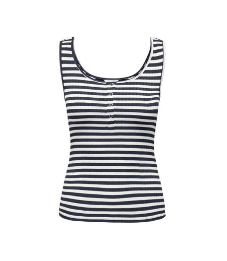 Débardeur marine/blanc à rayures femme jdy fransiska - l