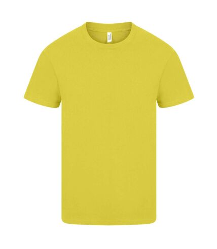 Casual Classics Unisex Adult Ringspun Cotton Natural T-Shirt (Yellow) - UTAB569