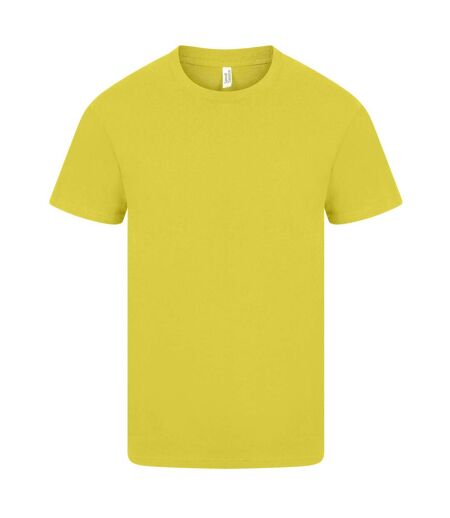 Casual Classics Unisex Adult Ringspun Cotton Natural T-Shirt (Yellow)