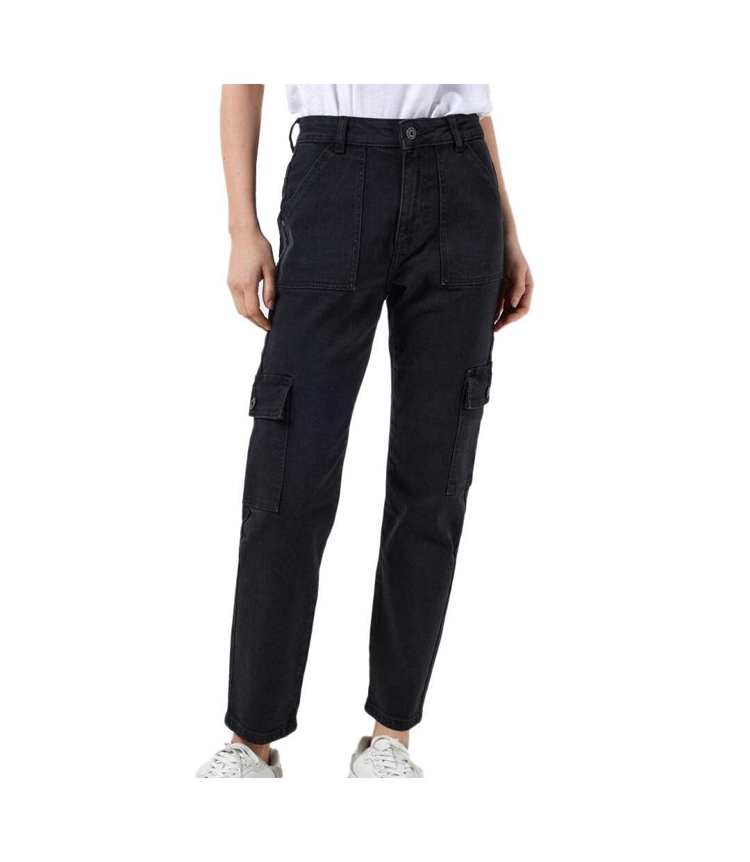Jeans noir femme noisy may moni-1